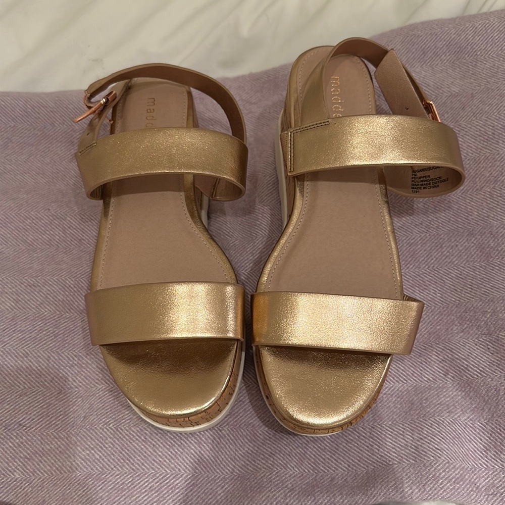 Madden girl metallic sandals